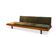 Pierre Chapo. "L09" three-seater bench in blonde elm. 1990s.