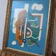 Peinture à l'huile abstraite VINTAGE 1959 | Cubisme moderne du milieu du siècle | Original S