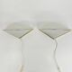 Set of Vintage Glass Wall Lamps with Gold Holder, 1970s
