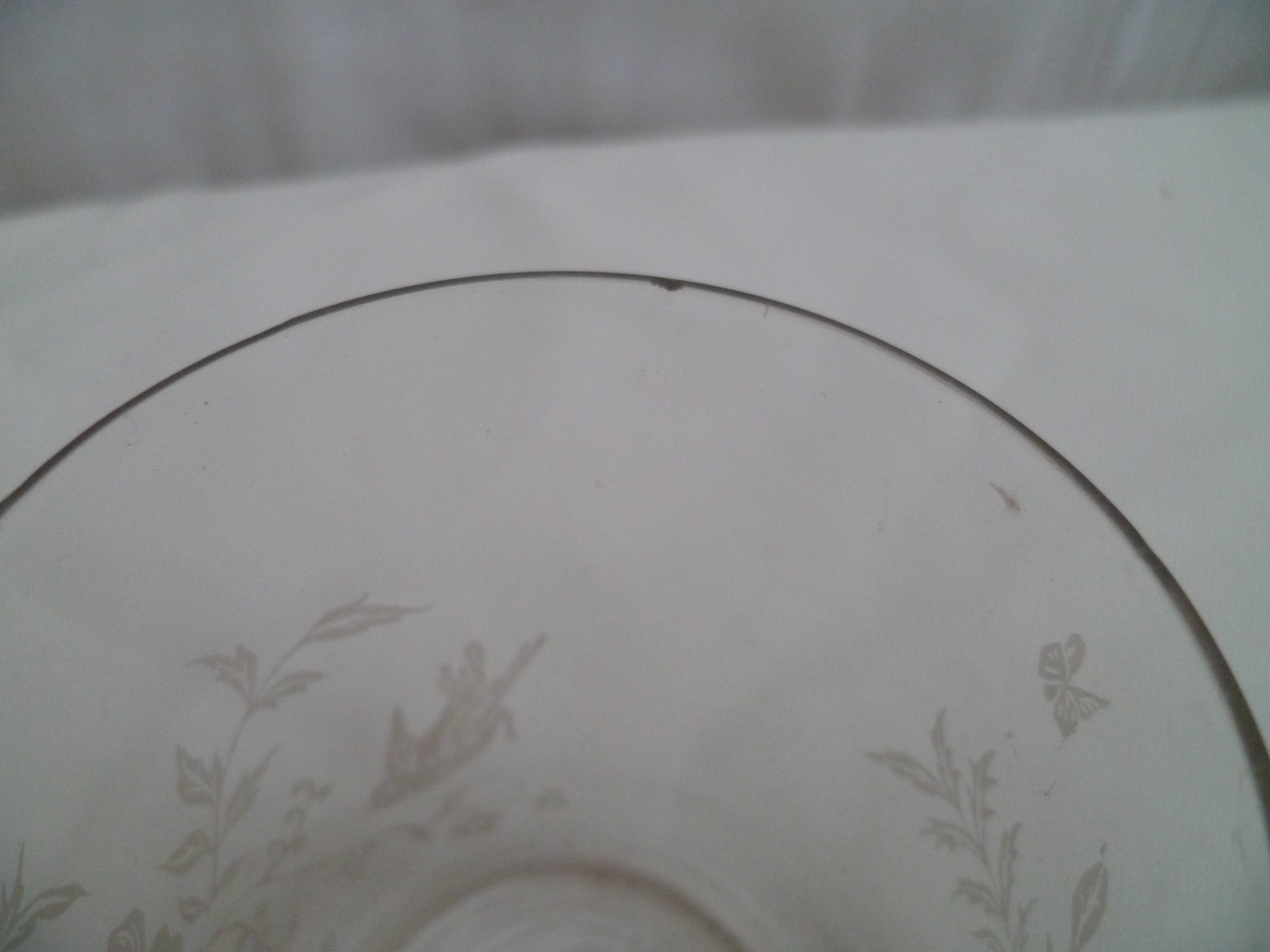 Two former glasses cups engraved Souvenir