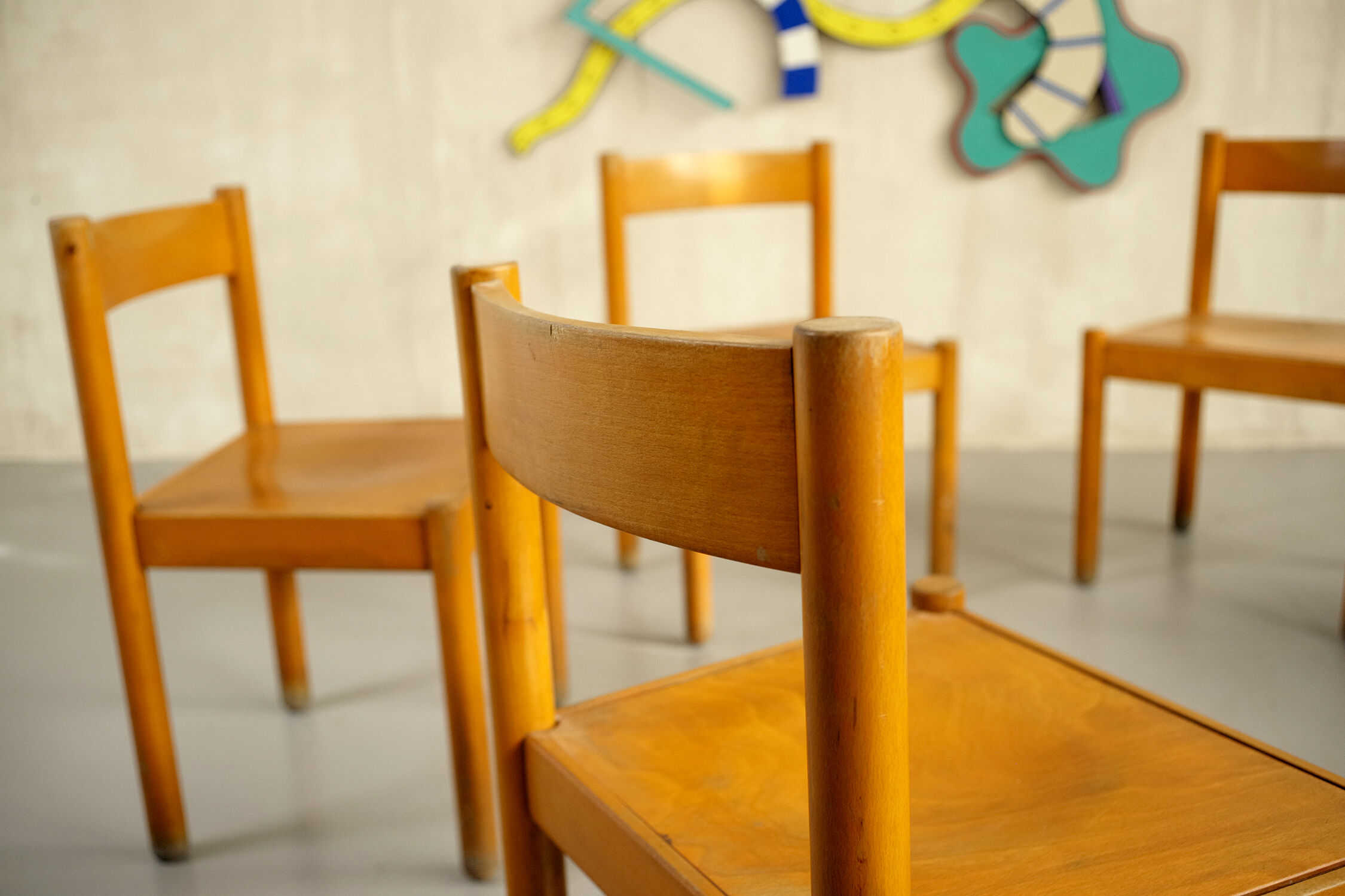 Série de 6 chaises, France 1960