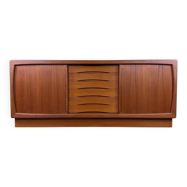 Enfilade en teck des années 1960-1970 par Dyrlund fabriqué au Danemark