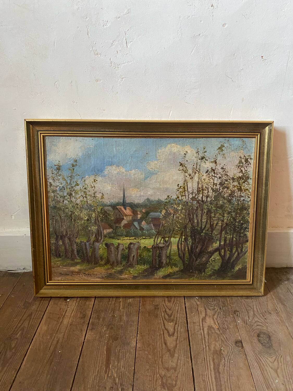 Tableau campagne ancien