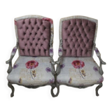 Fauteuils style Louis XV