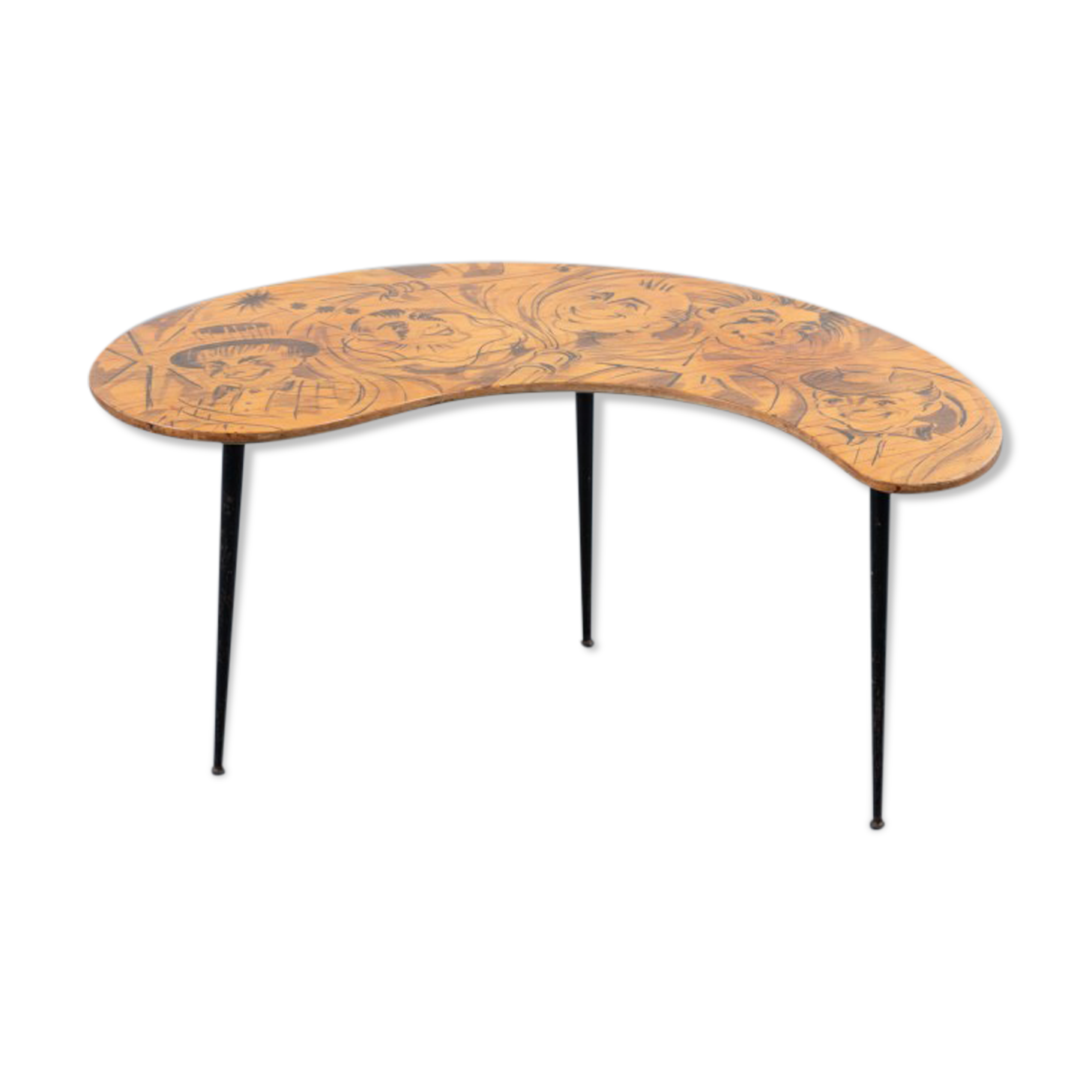 Mid-century Italian sculptural side table, 1950s