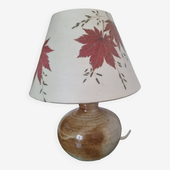 Petite lampe vintage gres et céramique