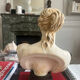 Antique bust in patinated plaster