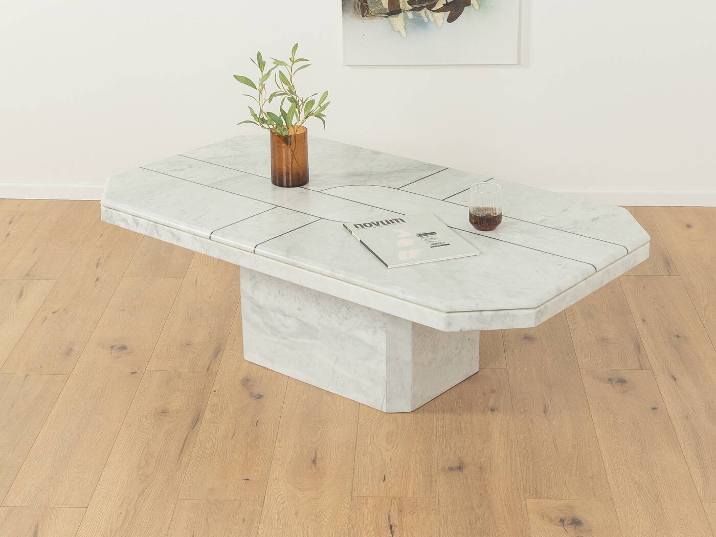1980s marble coffee table