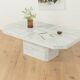Table basse en marbre des années 1980