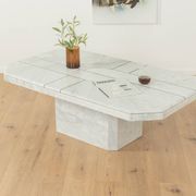 Table basse en marbre des années 1980