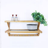 Wooden and metal patère, 1960