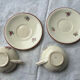 Duo Théière & Sucrier Salins France - Décor Floral Vintage - + 2 tasse