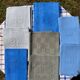 Old Mismatched Dyed Napkins - set of 8 - Embroidered Monograms