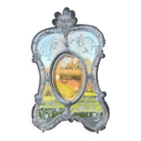 Venetian mirror made of Murano glass, circa 1950.