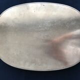Silver metal serving tray