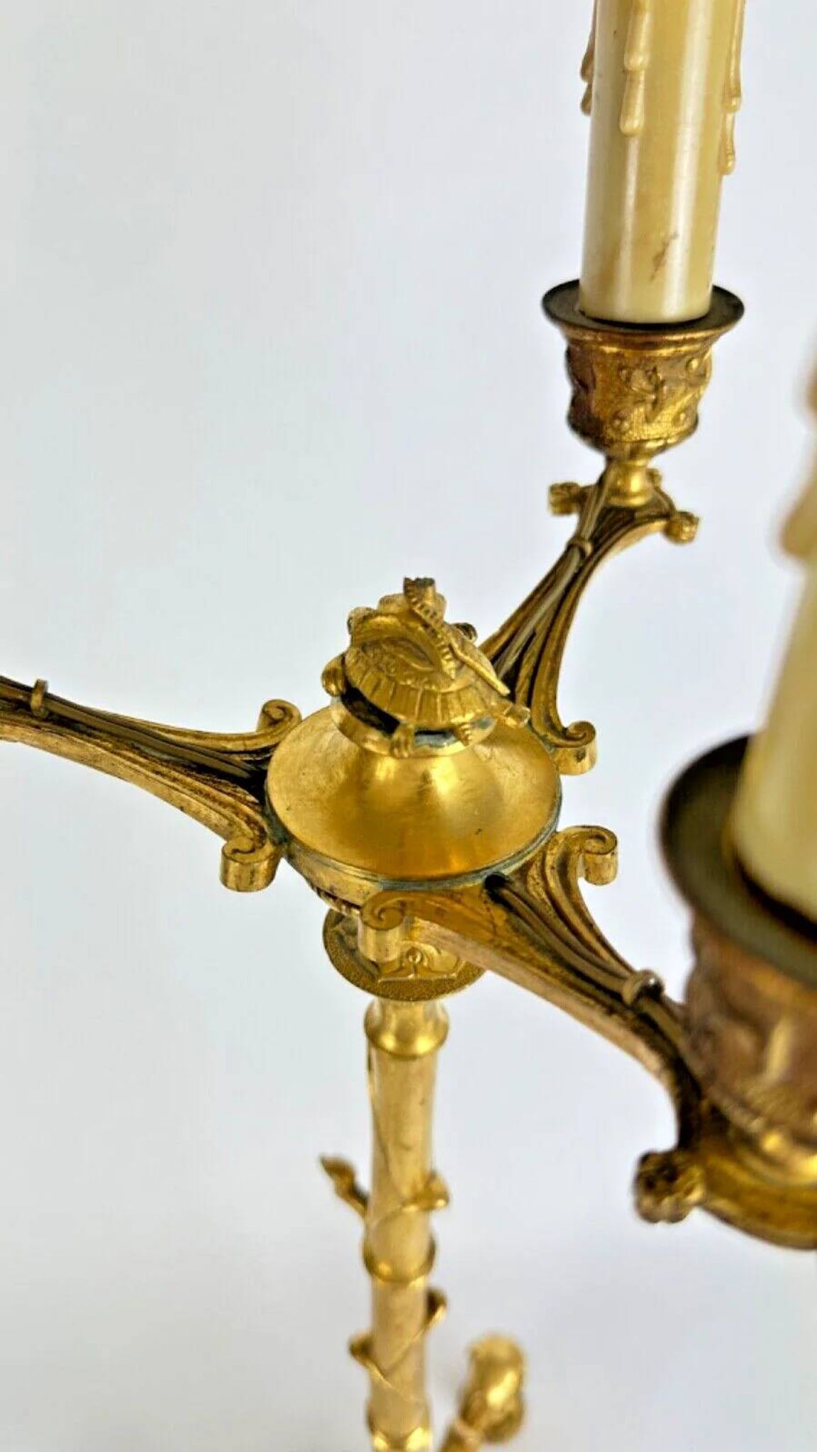 Barbedienne (attributed to), pair of candelabra with storks