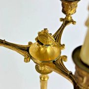 Barbedienne (attributed to), pair of candelabra with storks