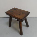 Antique milk stool