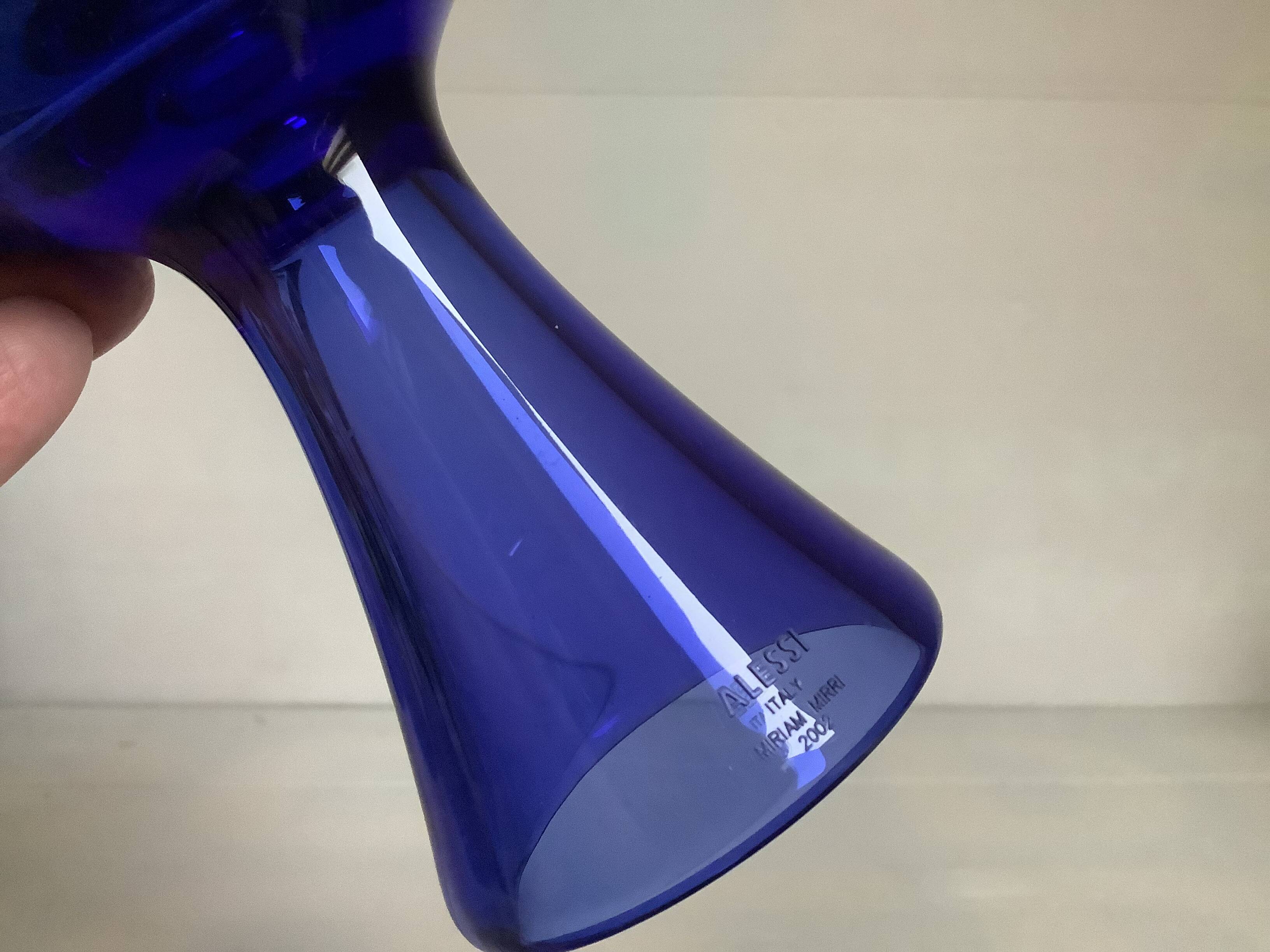 Alessi cobalt blue trinket tray 2002