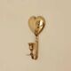 Vintage Brass Heart Shaped Wall Sconces