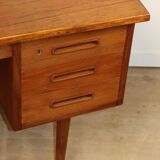 Bureau scandinave double face en teck, 1960