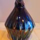 Antique pitcher carafe in midnight blue marbled ceramic