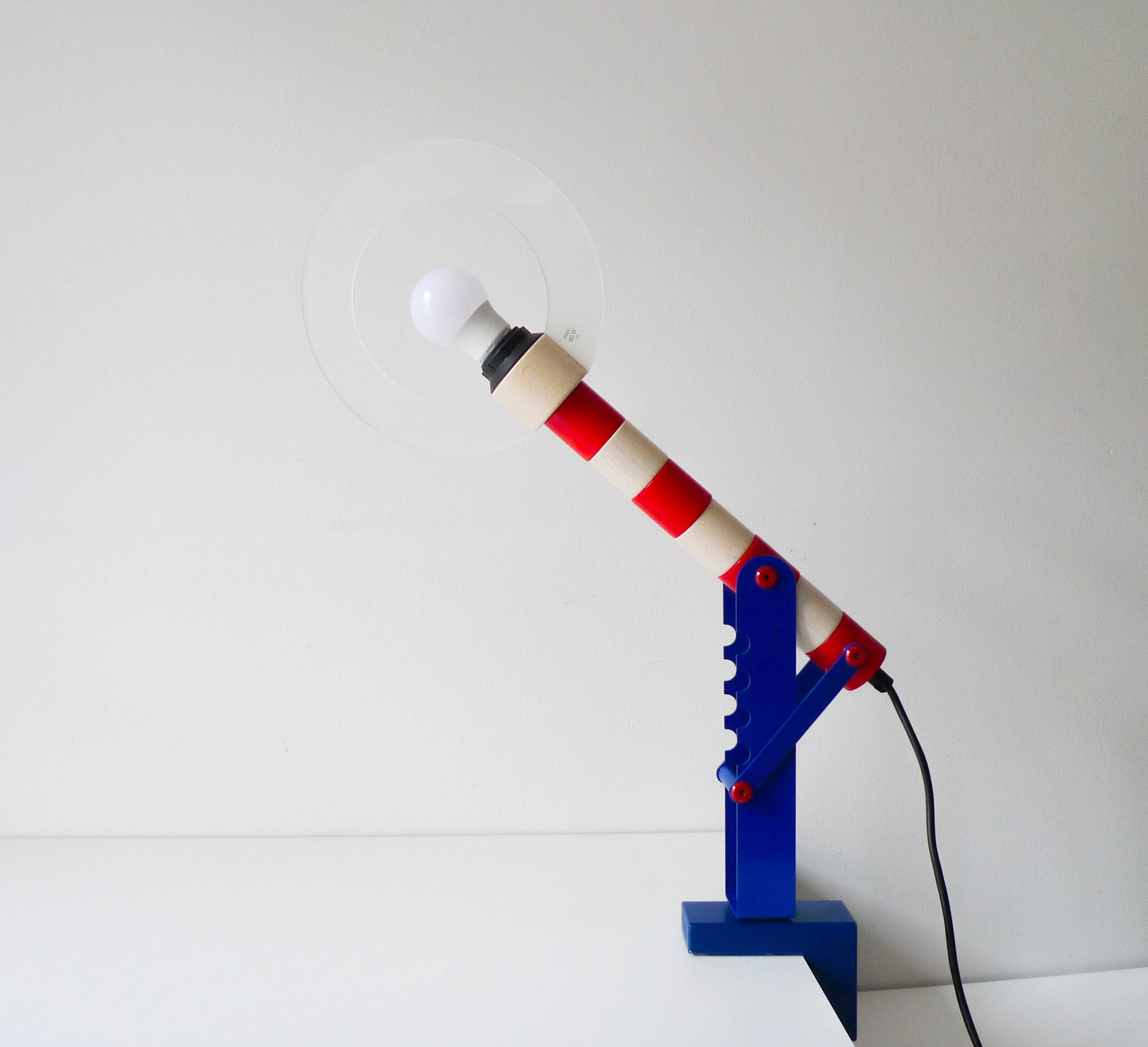 Lampe de table postmodern Memphis « Haba » par Habermaaß 1980s