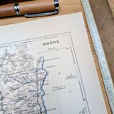 Printed in 1889, Rhône, Auvergne-Rhône-Alpes.