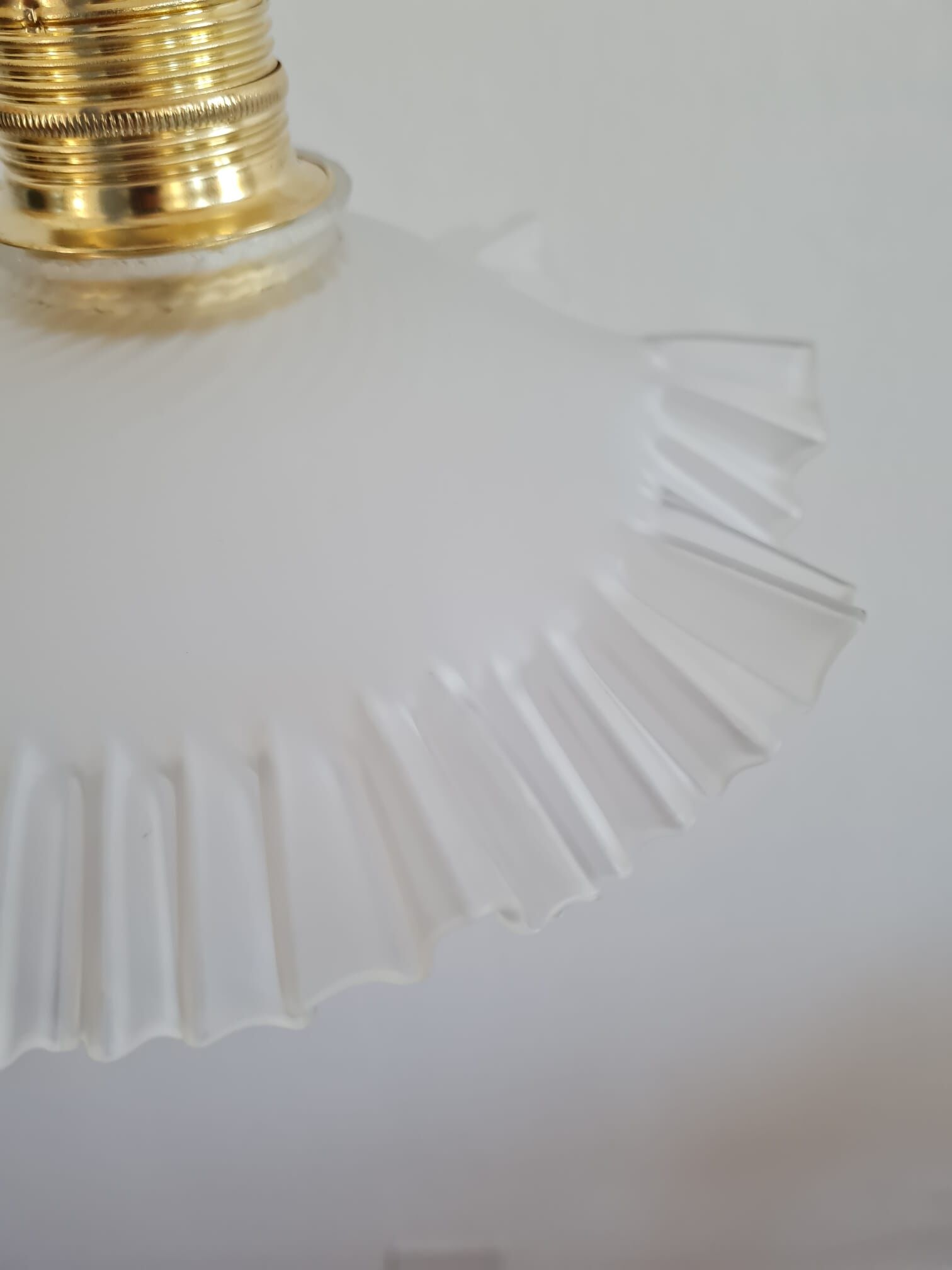 Polished glass hanging