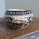 Hand painted Desvres style pot
