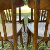 4 chaises de bistrot Baumann