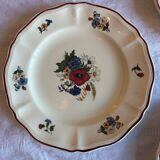 Set of 11 antique plates in Sarreguemines earthenware – Agre decoration