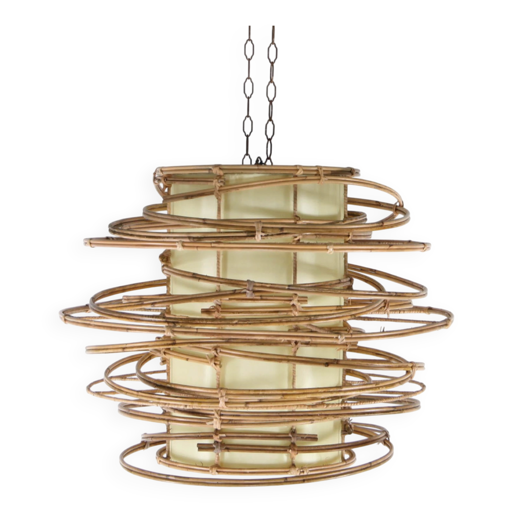 Rattan and fabric suspension