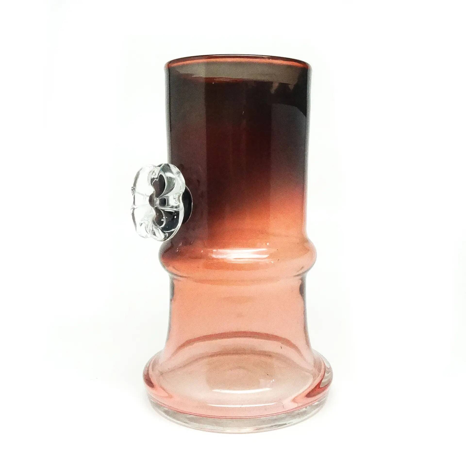 Vase, Polish modernism, glass, HSG Tarnowiec, Poland, 1970s