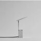Reflect table lamp in chrome metal, contemporary work.