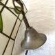 Pendant lamp in mother-of-pearl and brass with bamboo decor