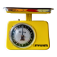 Stube - vintage yellow kitchen scale in enameled metal - force 10