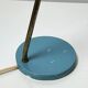 Vintage baby blue desk lamp – metal and brass, 50s-60s