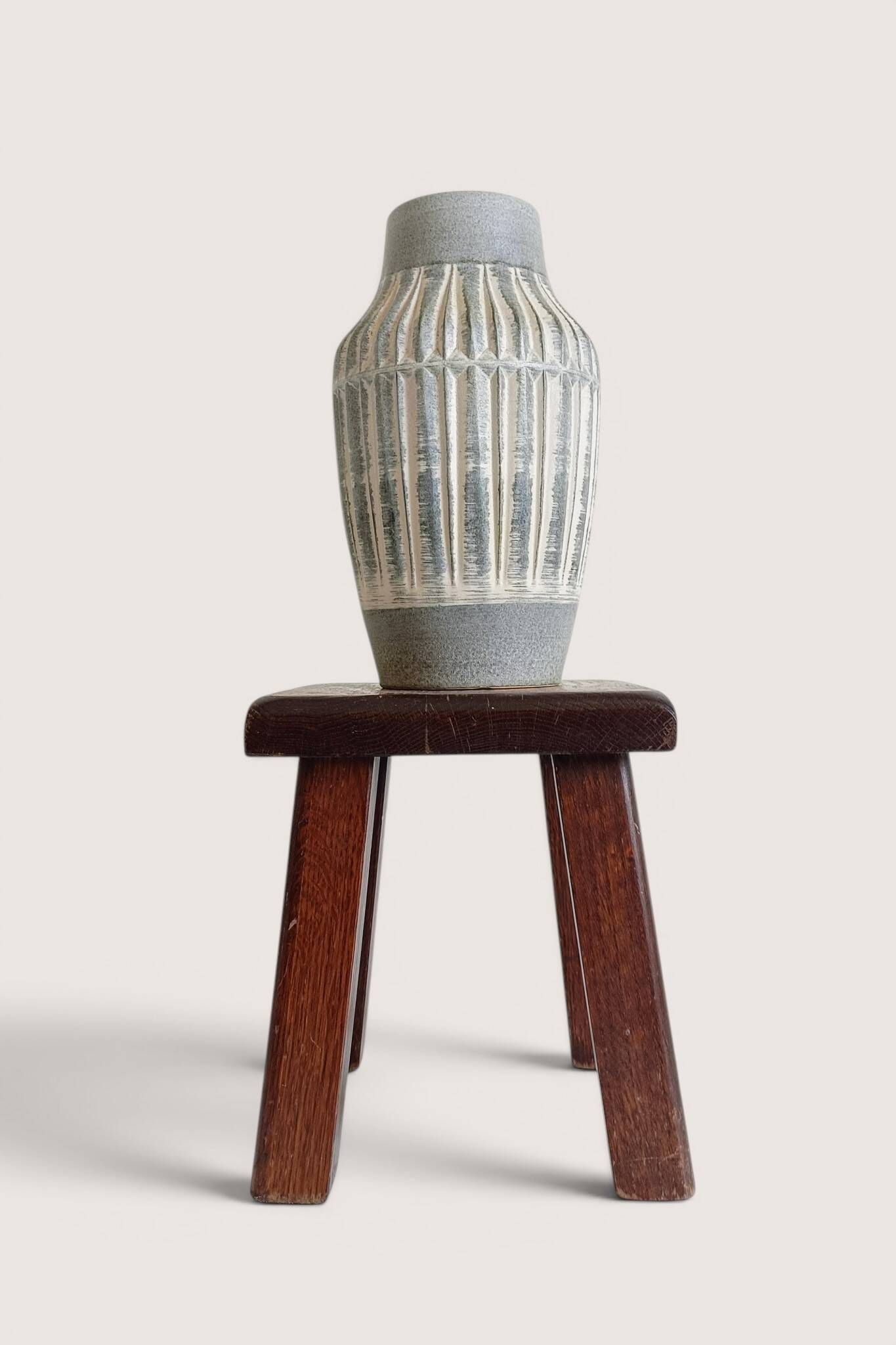 West German Mid-Century Modern Stoneware Vase by Bay Keramik, 1950s