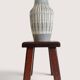 Vase en grès moderne du milieu du siècle allemand occidental par Bay Keramik, années 1950.