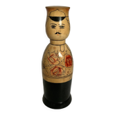 Large Russian doll bottle cover hand decorated