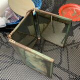 Barber mirror with painted decoration