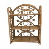 Wall rattan shelf