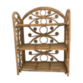 Wall rattan shelf