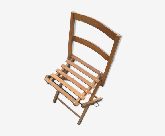 Chaise pliante en bois