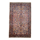 Handmade antique Persian Kerman rug 128cm x 210cm 1920s