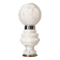 Lampe de table en verre de Murano blanche par Carlo Nason pour Mazzega, Italie, années 1970