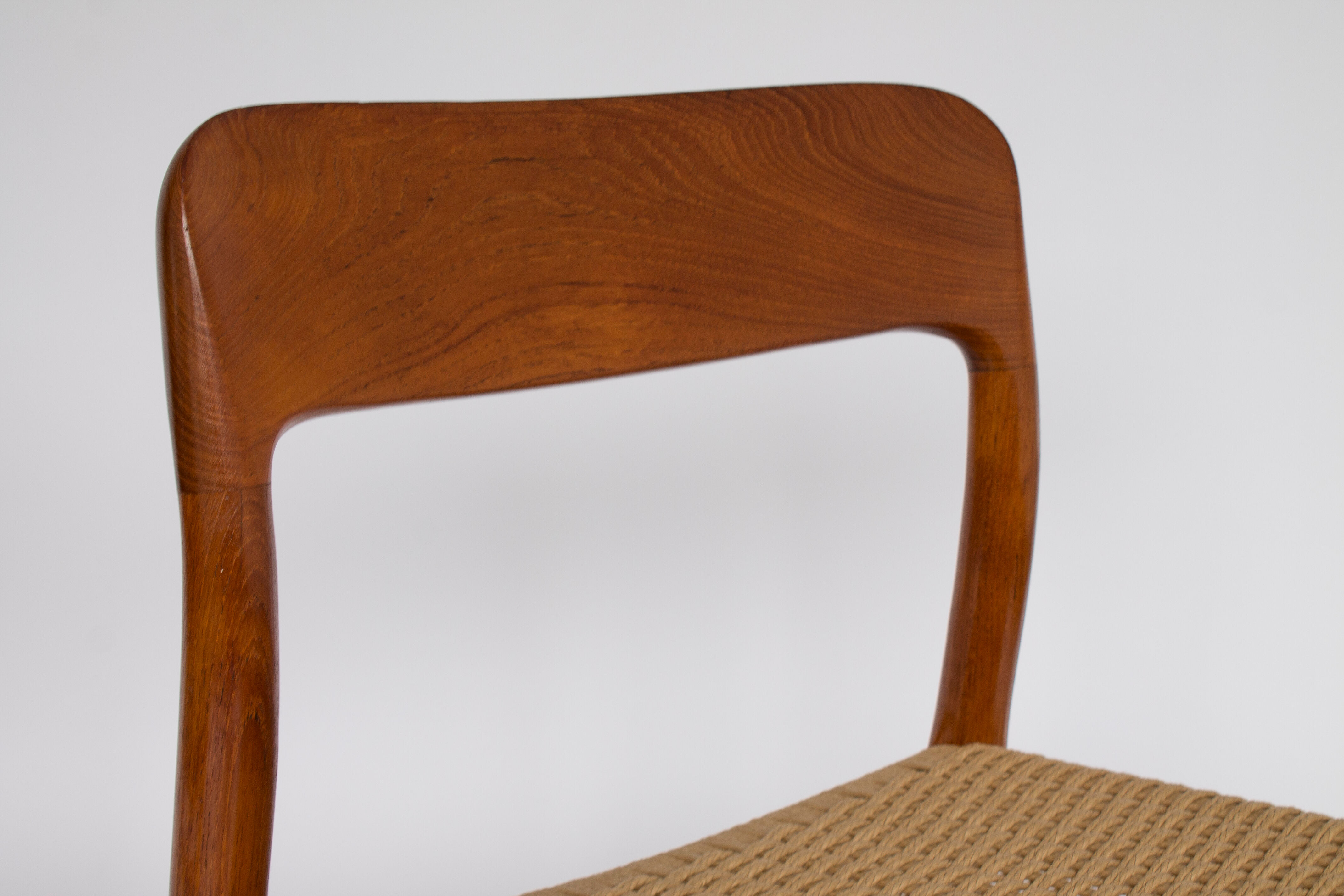 4 chairs model 75 by Niels Møller  1950