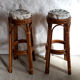 Bamboo bar and its 2 stools