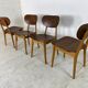 Set of 4 Scandinavian teak lounge chairs by Cees Braakman for Pastoe 1950s
